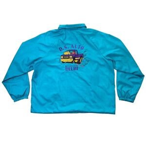 Vintage 80s Bob DS Auto Delhi Devil Cars Truck Art Graphic Coaches Sports Jacket